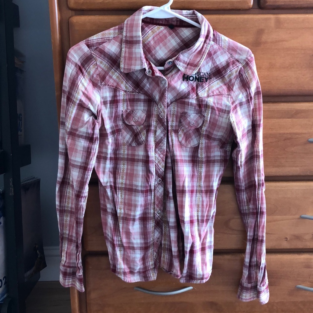 Jack Daniel’s American Honey button down western shirt